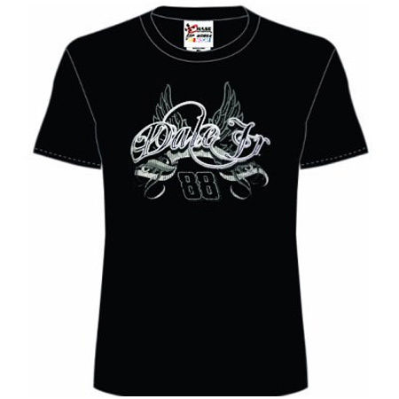 Ladies Black Color Round T-shirts