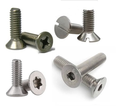 Steel Csk Screw Screw Size: 1.6 Mm To 20 Mm Dia