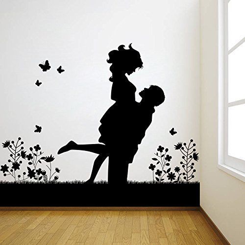 Decor Kafe Decal Style Lovely Couple Wall Sticker