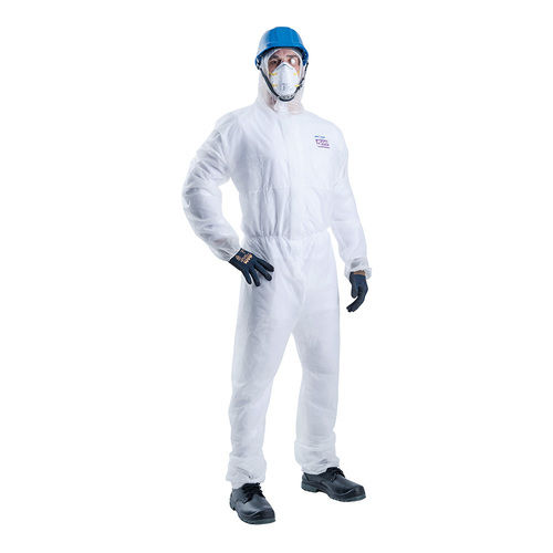 White & Blue Ultitec 500 Dust And Liquid Spray Protective Clothing