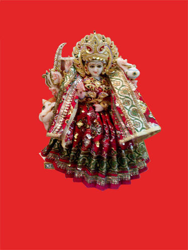 White Maa Durga Statue