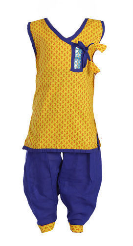 Anti Wrinkle Kids Casual Patiala Suit