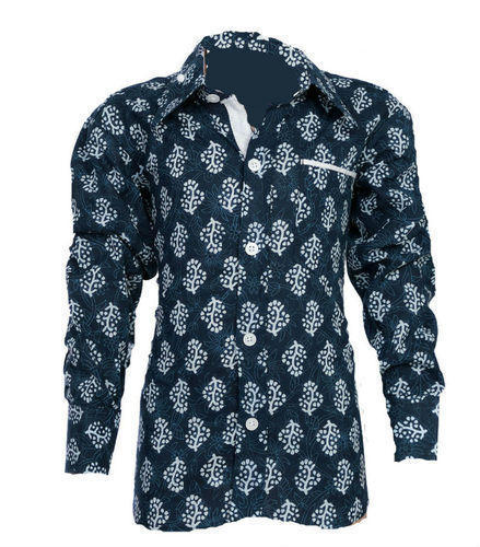 Kids Dabu Print Shirt