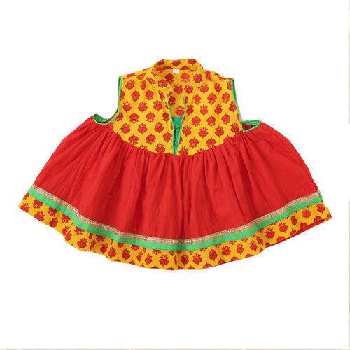 Dry Cleaning Kids Red Color Frock