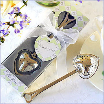 Stainless Steel Heart Tea Spoon Strainer