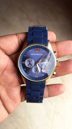 Emporio Armani Chronograph Brown Leather Watch Ar11549