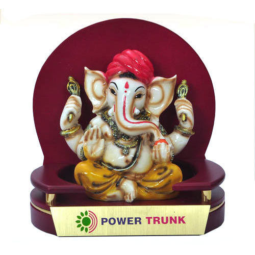 Round Wooden Ganesha (500 Gm)