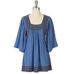 Blue Girls Umbrella Style Top