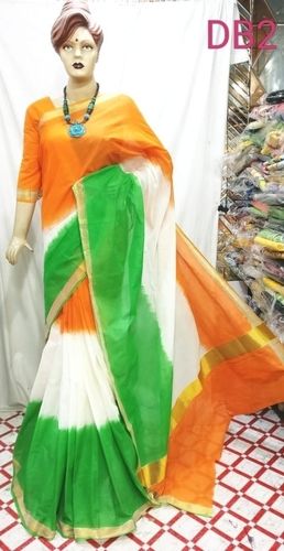 Banarasee Handwoven Semi-Chiffon Saree With Silver Zari Buti Design-Tr