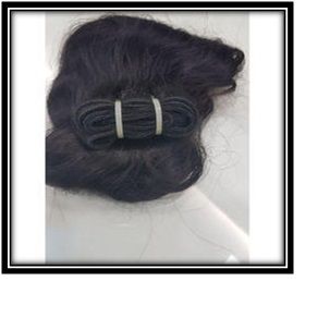 Black Machine Weft Hair - High-Quality Synthetic Fiber, Durable and Lightweight Styling Extensions