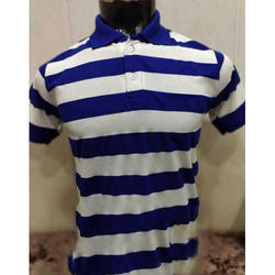 Cotton Striped T Shirt Size: Large