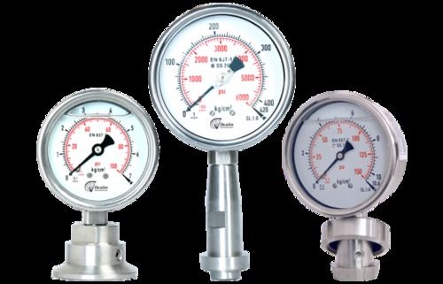 Sealed Diaphragm Pressure Gauge TriClover Connection