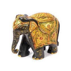 Black Wooden Elephant