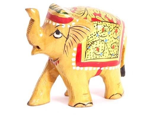 Finely Polished Wooden Elephant