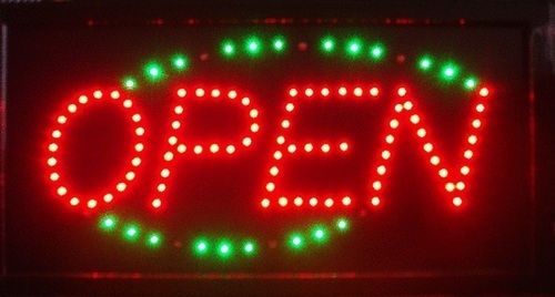 Metal Red And Green Led Door Signage