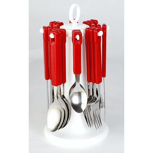 Red Handel Cutlery Set