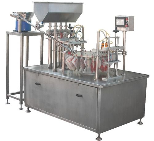 Automatic Rotary Servo Spout Pouch Filling And Capping Machine