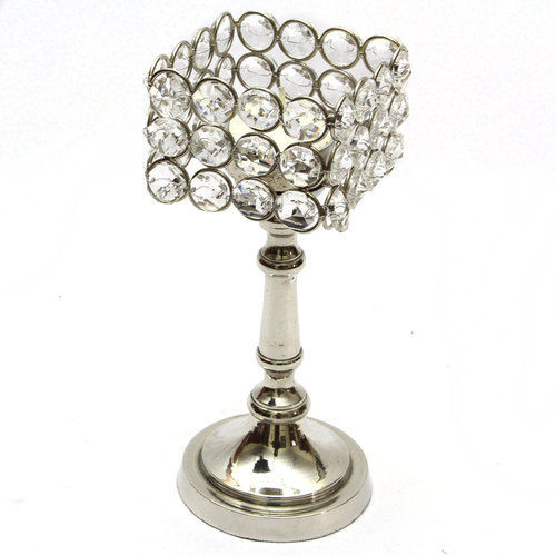 Chrome Plated Crystal Stand