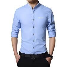 Cool Pass Plain Men Blue Formal Shirts