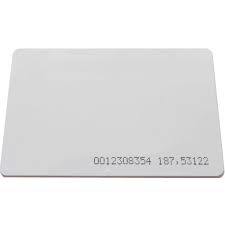 Rectangular White Proximity Cards