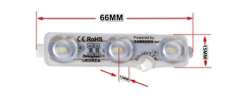 2V Ip68 Waterproof Smd Led Module With 5630 Smd 1.2W Led Sign Module Color Temperature: 10000K Rankine