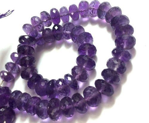 Amethyst Rondelle Bead Strand