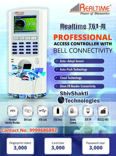 Realtime T61 Professional Access Control With Bell Connectivity