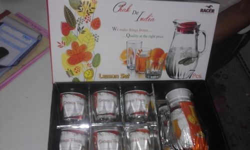 Pure White 7 Pieces Lemon Set (6 Glass+1 Jug)