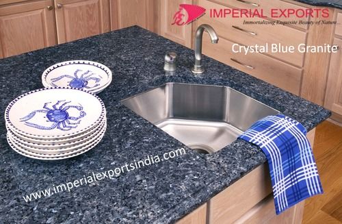 Glossy Crystal Blue Granite