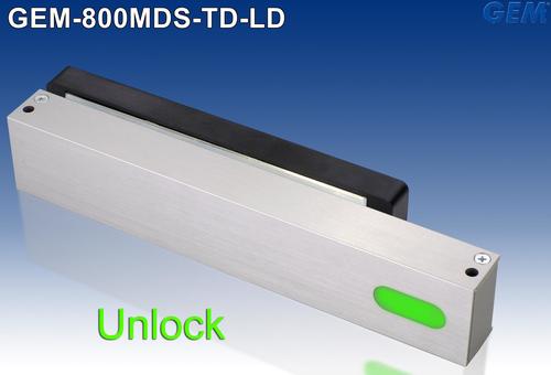 LED और रीलॉक टाइम डिले के साथ MIDI इलेक्ट्रोमैग्नेटिक लॉक GEM-800MDS-TD-LD