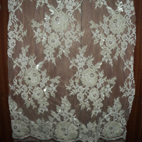 Beaded French Lace Fabric