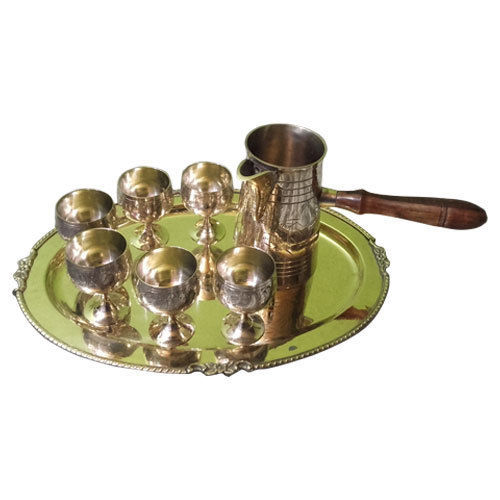 Designer Brass Teapot Set