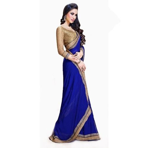 ब्लू साड़ी के साथ इस डिज़ाइन के ब्लाउज़ करें कैरी: Blouse Designs for Blue  Sarees - Grehlakshmi