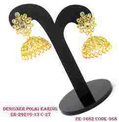 polki earrings