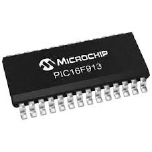 Black 8-Bit Microcontrollers Mcu 7Kb Fl 352R Microchip (Pic16F913)