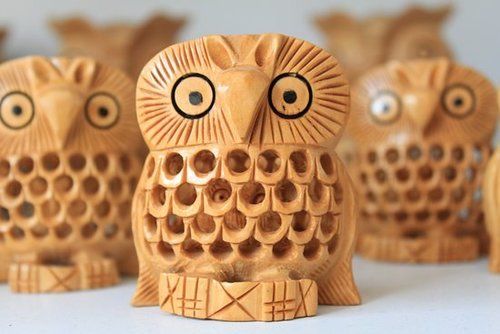 Handmade Wooden Owl