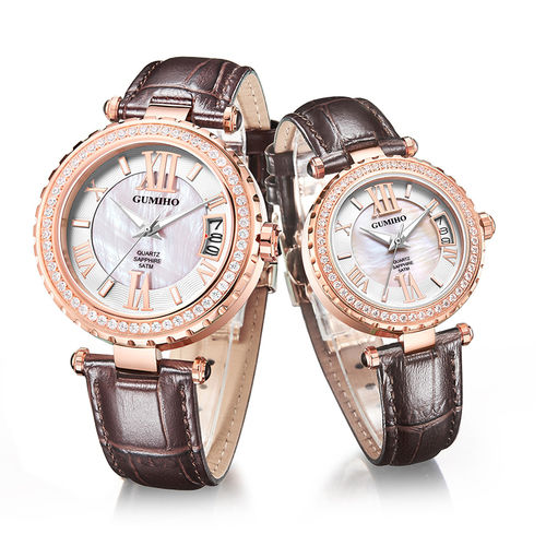 Attractive Leather Couple Watch