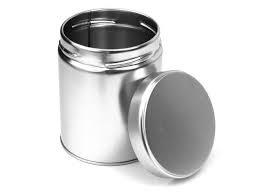 Round Shape Tin Containers - Premium Quality Tin, Durable Design , Versatile Use