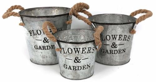 Galvanized Garden Bucket Dimensions: 9X8X10 Inch (In)