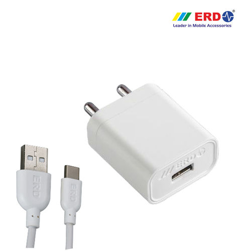  USB केबल के साथ 2AMP चार्जर (ERD TC50) 