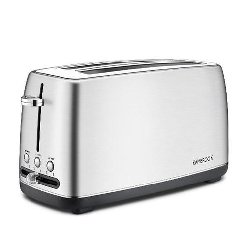 4 Slice Stainless Steel Long Slot Toaster