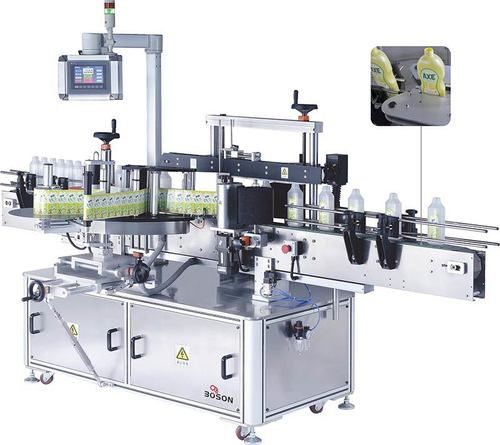 Automatic Self Adhesive Front And Back Labeler For Round Products