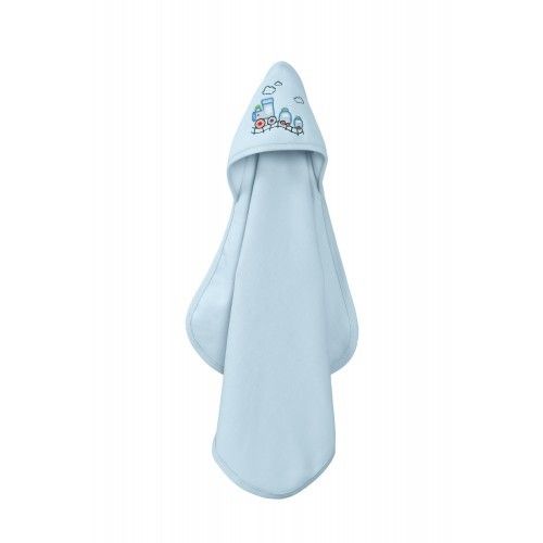 Hooded Fleece Towel - Blue
