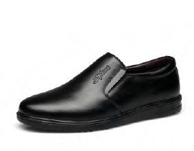 Black Mens Business Leather Shoes (Model 2106)