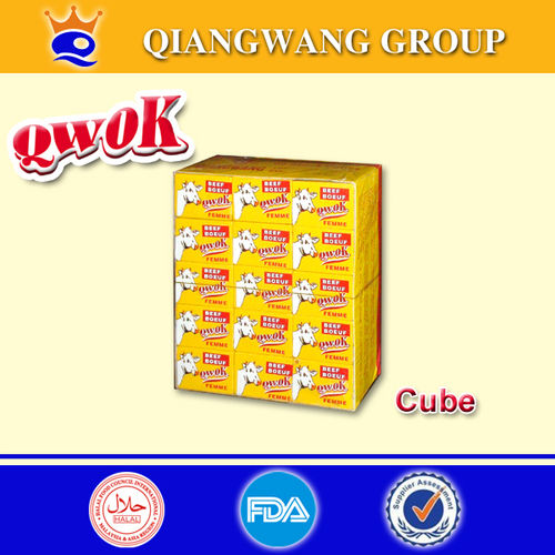 Mix Seasoning Qwok 10G Halal Beef Flavour Stock Cube