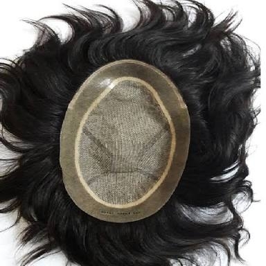 Black Human Hair Patch - Superior Quality Material, Luxurious Texture, Deep Natural Black Color | Expertly Crafted for Comfortable Wear and Versatile Styling