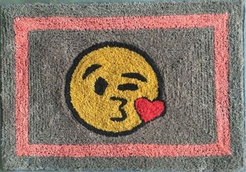 Cotton Smiley Door Mat