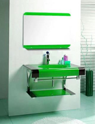 Wall Hung Glass Wash Basin