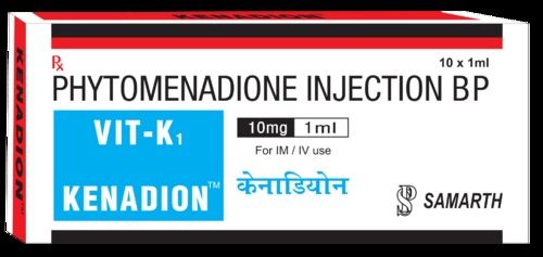 Phytomenadione Injection Manufacturers, Suppliers, Dealers & Prices
