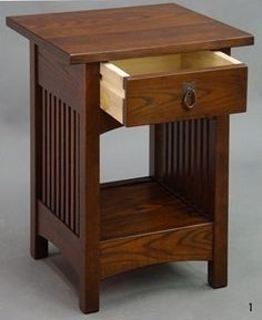Drawer Wooden Side Table